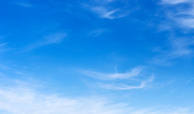 White clouds in blue sky