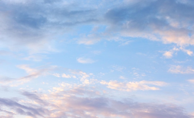 White clouds in blue sky