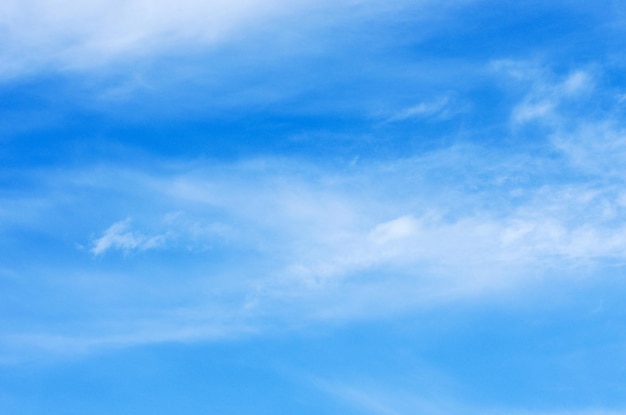 White clouds in blue sky