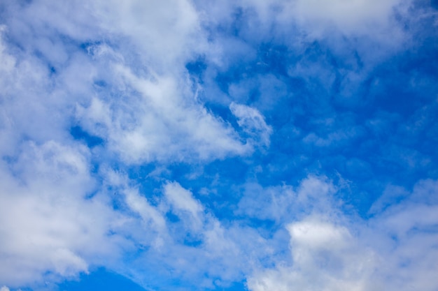 White clouds of blue sky