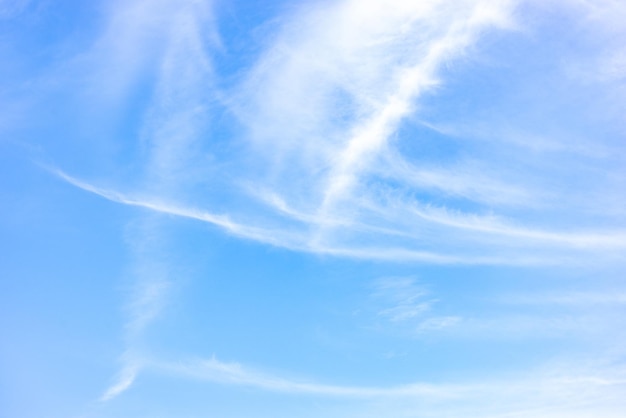 White Clouds on Clear Blue SkyBackgrounds Concept