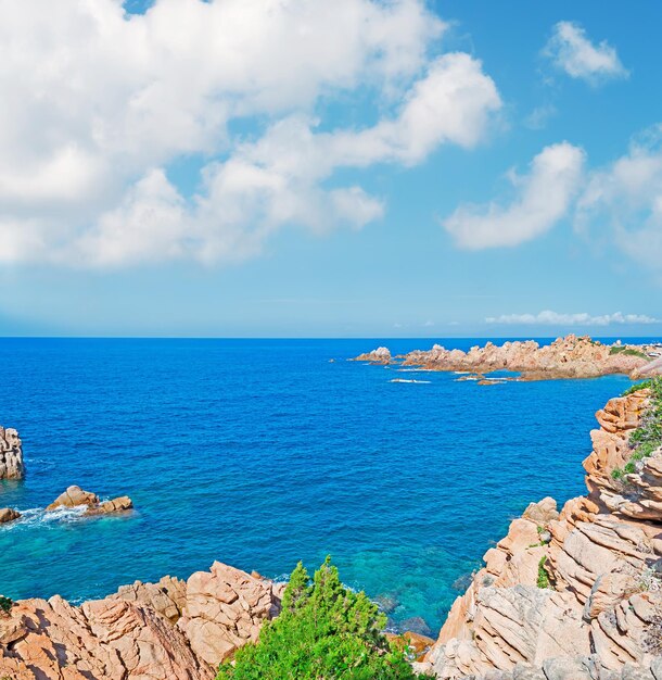 White clouds over Costa Paradiso Sardinia