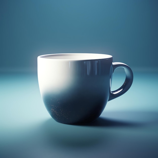 A white coffee cup mockup