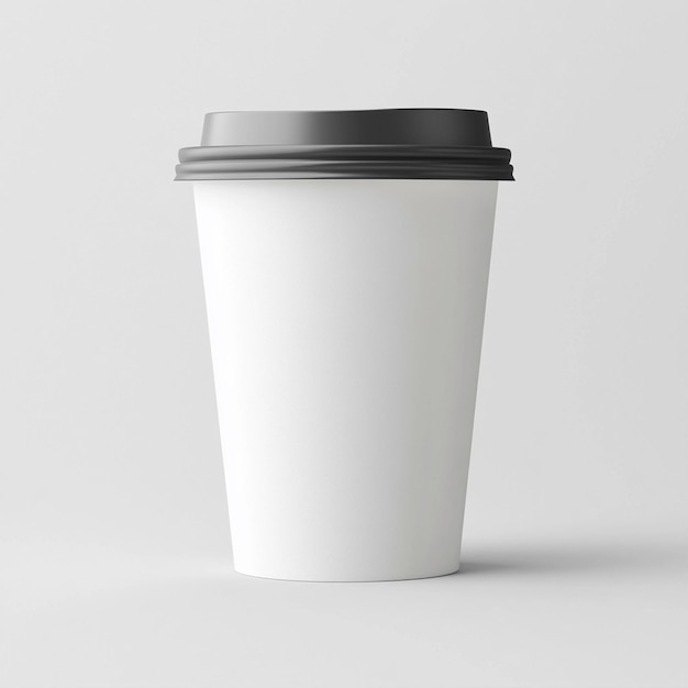 a white coffee cup with a black lid that says starbucks on it