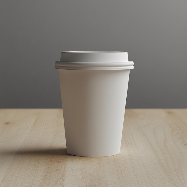 a white coffee cup with a lid that says  espresso  on the bottom