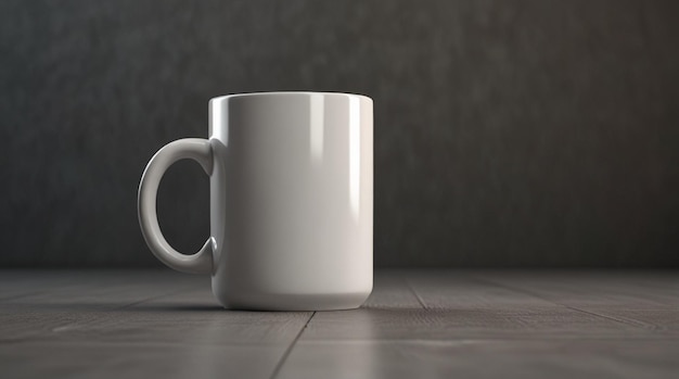 a white coffee mug with a handle that says quot o quot on the side