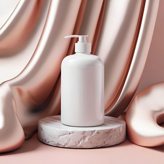 White color lotion bottle image