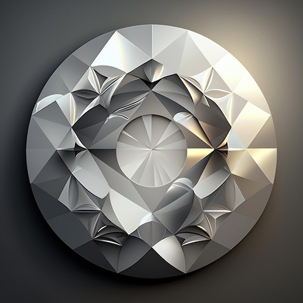 White color lover diamond stone white background AI Generated image