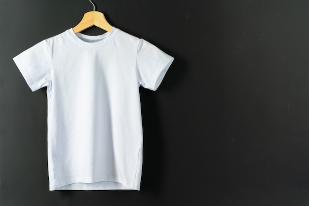 White color-t-shirt with copy space for your design. Fashion concept