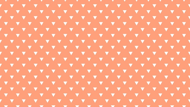 White color triangles over light salmon red background