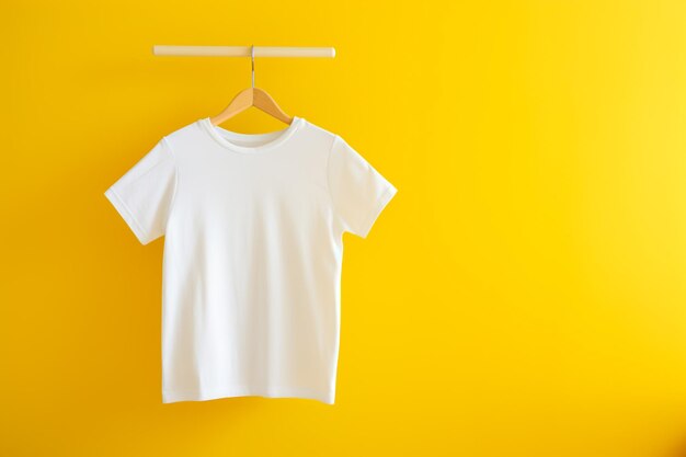 White colortshirt with copy space for your design Fashion concept