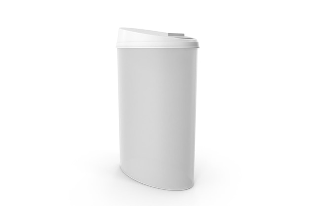 A white container with a clear lid