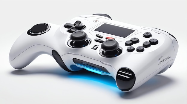 a white controller on a white background