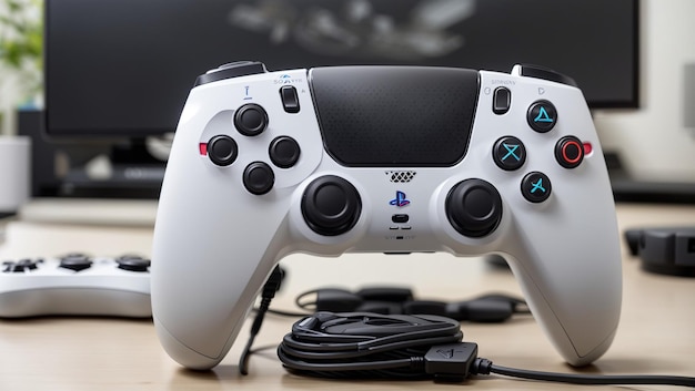 a white controller with buttons that says70on it