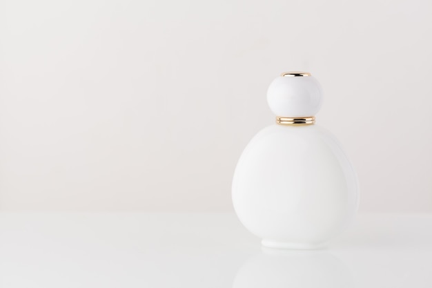 White cosmetic perfume background