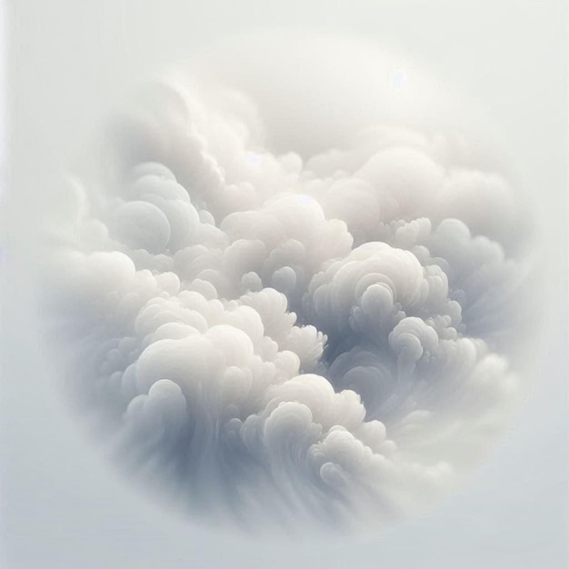 Photo white cotton cloud background blurred