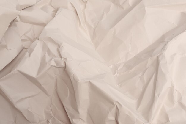 White creased crumpled paper background grunge texture backdrop