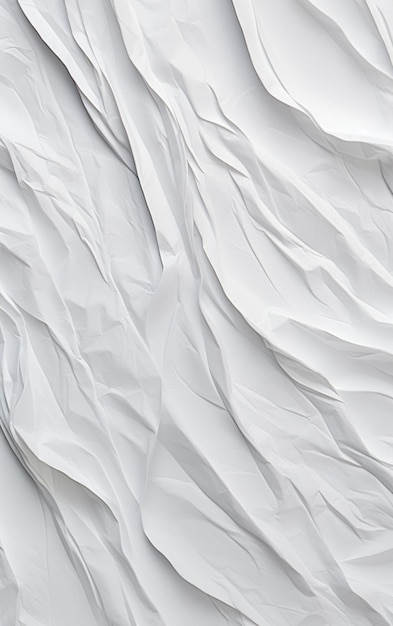 White crinkled paper texture