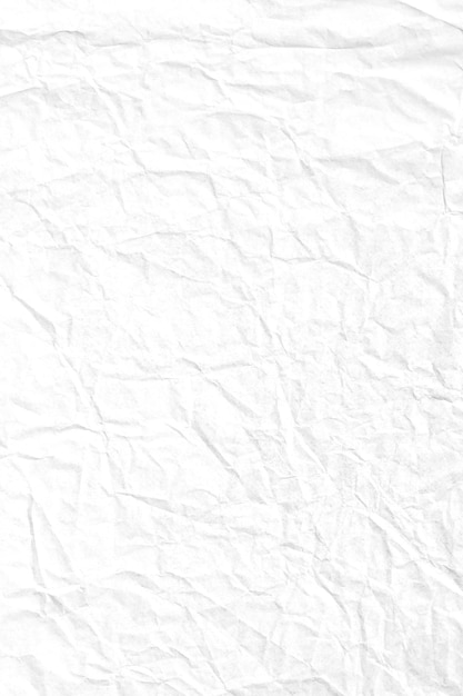 White crumpled kraft background paper texture