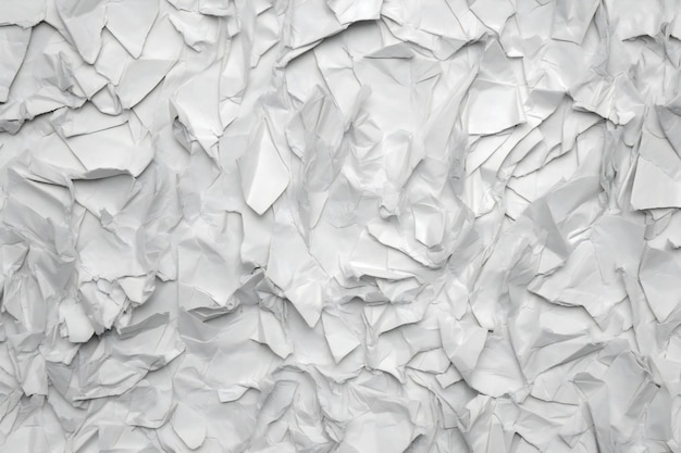 White crumpled paper background Crumpled paper texture