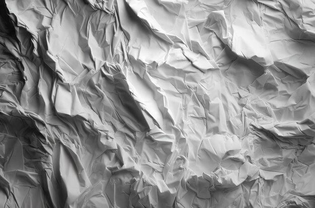 White crumpled paper background Generative AI