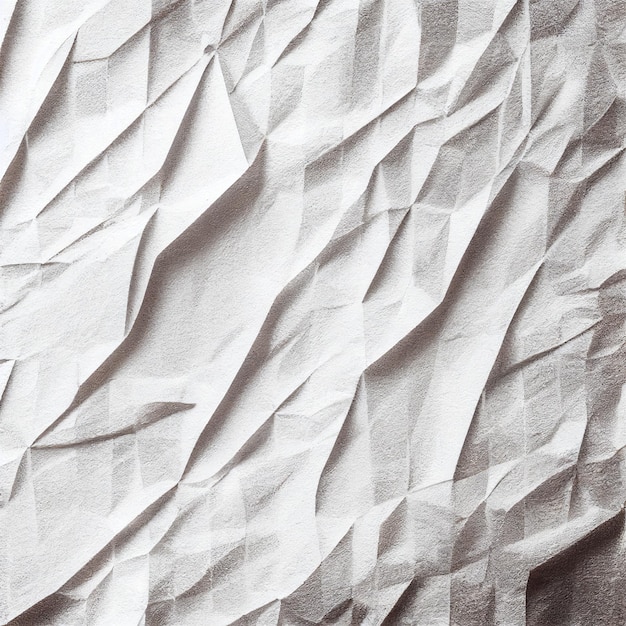 White crumpled paper sheet texture background