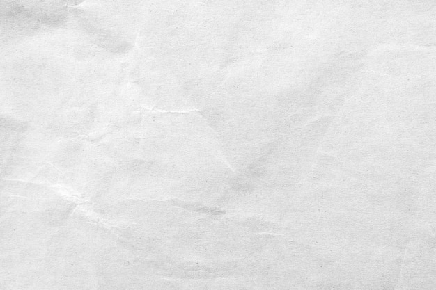 White crumpled paper texture background. Close-up.