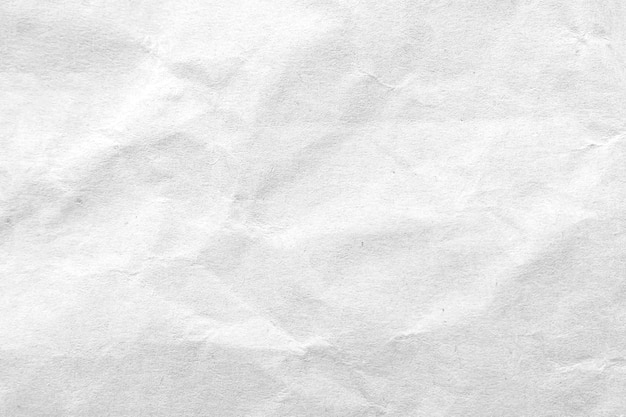 White crumpled paper texture background. Close-up.