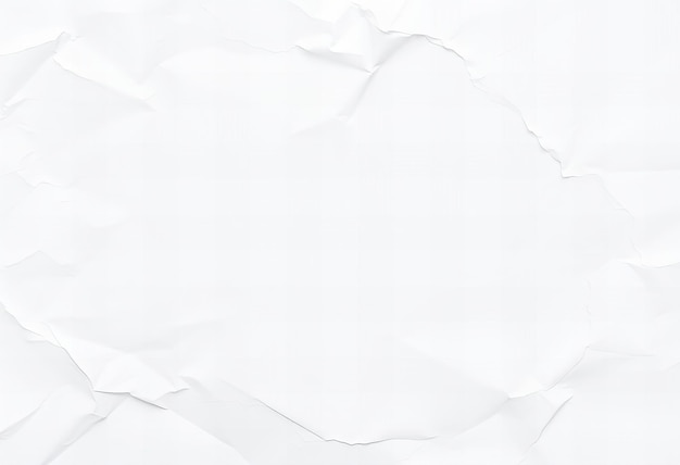 White crumpled paper texture background