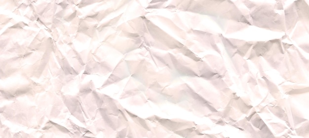 White crumpled paper texture