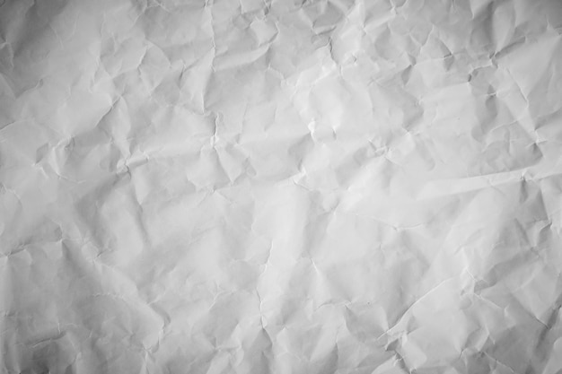 White crumpled recycle paper texture background