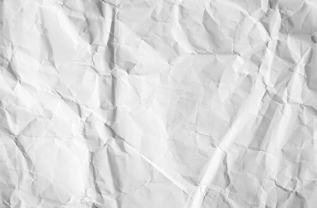 White crumpled recycle paper texture