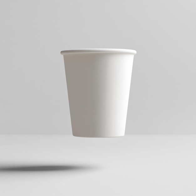 a white cup that has the word  no  on it