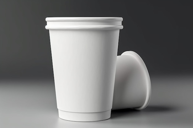 A white cup with a lid that says " coffee " on it.