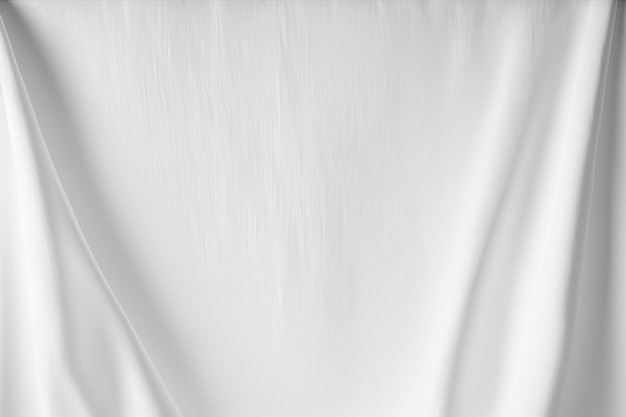 White curtain with a minimalistic background Generative AI