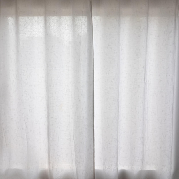 White curtain with natural light.