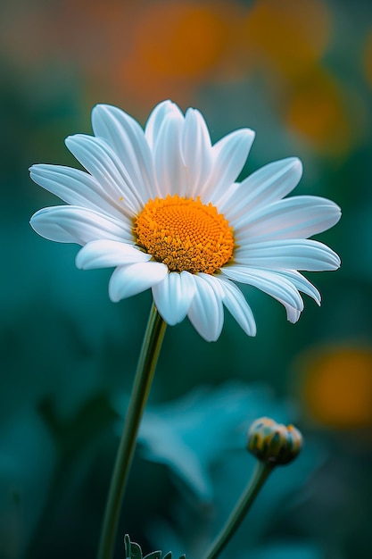 a white daisy with yellow spots on it