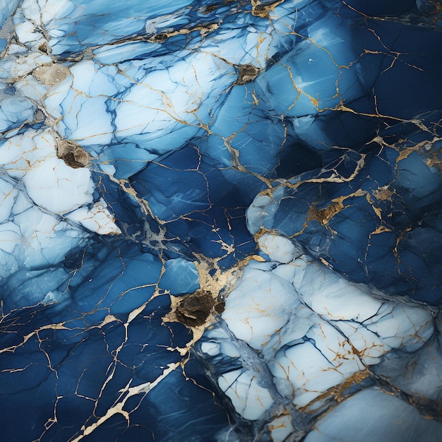 white and dark blue marble texture