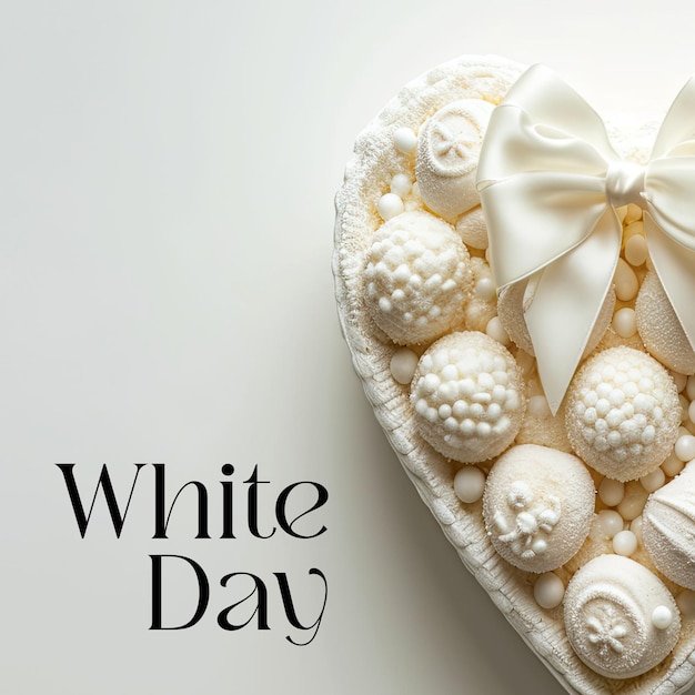 White Day Confections with Satin Bow