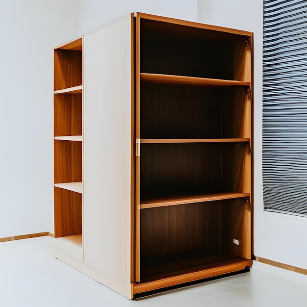 white desk for book with modern style