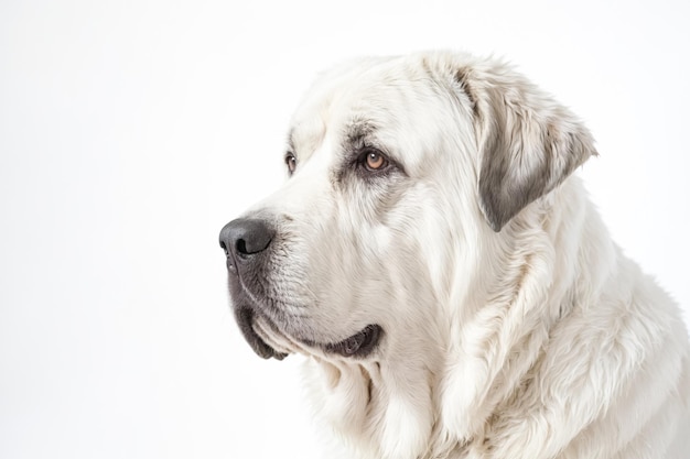 White Dog Portrait