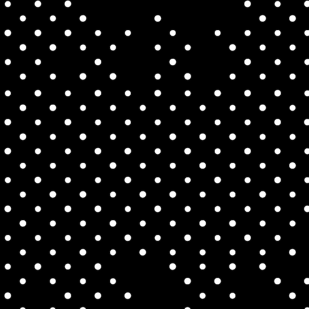 Photo white dots forming wavy line on black background