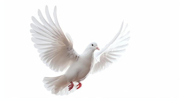 A white dove is a symbol of peace and love It is a beautiful bird that is often used in religious ceremonies and celebrations