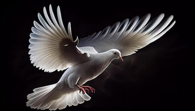 White dove symbolizing peace and purity with the text No war Promoting peace nonviolence and human rights