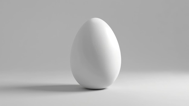 White Egg Blank Easter Egg Mockup for Healthy Cooking and Traditional Religious Decor