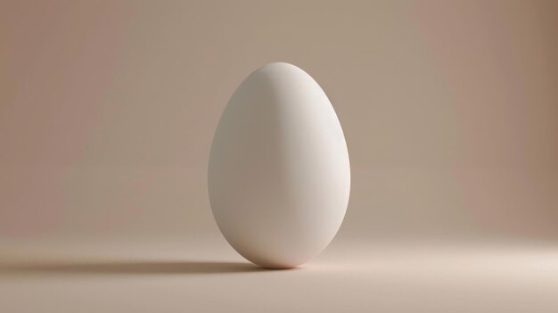 White Egg Mockup for Easter Celebration and Christian Symbolism