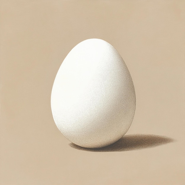 a white egg that is white