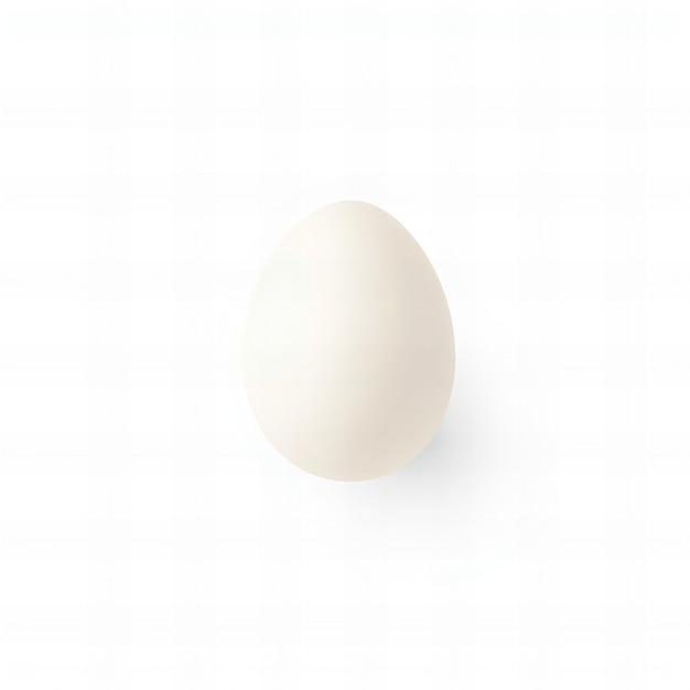 a white egg with a white egg on a white background