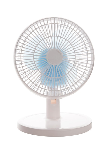 White electric fan