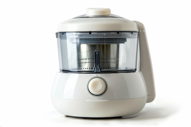 White Electric Juicer on White Background